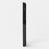 スタイリッシュ白黒グレイ幾何モノグラモダンム Case-Mate iPhoneケース (裏面/左)