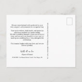 スタイリッシュ白黒シ結婚ックの写真コラージュ ポストカード (裏面)