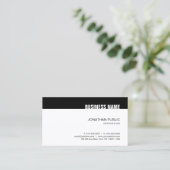 スタイリッシュ白黒モダンテンプレートトレンディー 名刺 (スタンド正面)