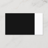 スタイリッシュ白黒モダンプロフェッショナルクリーン 名刺 (裏面)