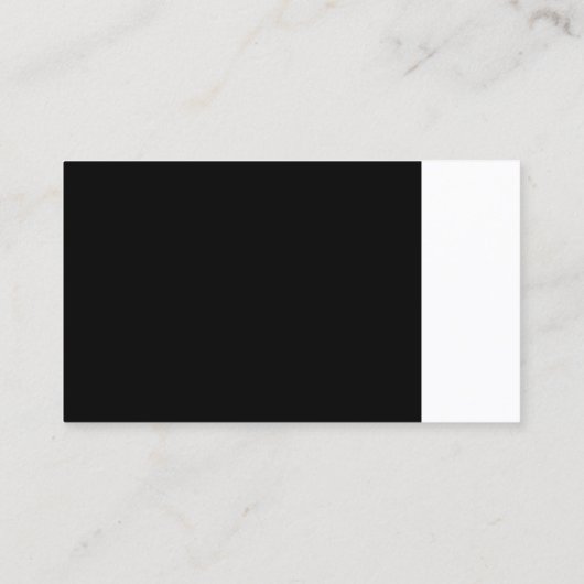 スタイリッシュ白黒モダンプロフェッショナルクリーン 名刺 (裏面)