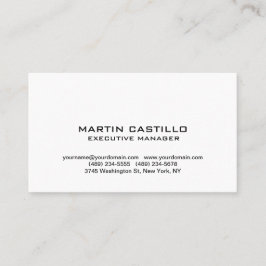 スタイリッシュ白黒モダンプロフェッショナル 名刺