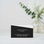 スタイリッシュ白黒ユニークモダンプロフェッショナル 名刺 (スタンド正面)