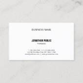 スタイリッシュ白黒レッドモダンミニマルテンプレート 名刺 (裏面)