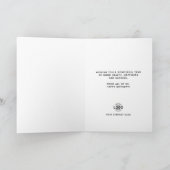 スタイリッシュ白黒事業ハッピーバースデー カード (内部)