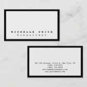 スタイリッシュ白黒宅配便プロフェッショナルモダン 名刺 (正面/裏面)