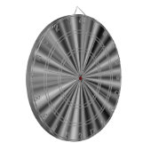 スタイリッシュ白黒灰色銀色 ダーツボード (正面左)