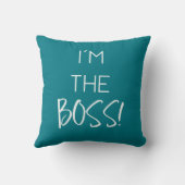 スタイリッシュ私はボスです クッション (裏面)