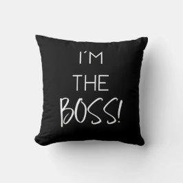 スタイリッシュ私はボスです クッション