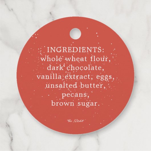 スタイリッシュ積雪の休日焼いた商品ギフト フェイバータグ (裏面)