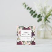 スタイリッシュ素朴エレガントフローラ スクエア名刺 (スタンド正面)