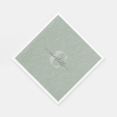 スタイリッシュ素朴セージ植物学フローラ名 スタンダードランチョンナプキン (角)