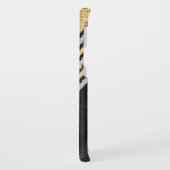 スタイリッシュ結フェイク晶金ゴールド及び黒パーソナライズされた Case-Mate SAMSUNG GALAXYケース (裏面/左)