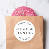 スタイリッシュ結婚モダンさん ラウンドシール