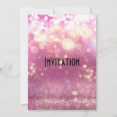 スタイリッシュ結婚式招待状、紫の夢 招待状 (裏面)