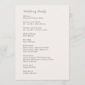 スタイリッシュ結婚無モダン線 プログラム (裏面)