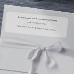 スタイリッシュ結婚白黒差出人住所 ラベル<br><div class="desc">スタイリッシュの結婚白黒差出人住所ラベルが封筒に結婚届く</div>