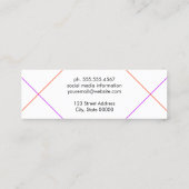 スタイリッシュ線 スキニー名刺 (裏面)