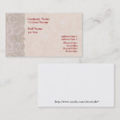 スタイリッシュ縁どバラ 名刺 (正面/裏面)