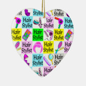 スタイリッシュ美容師装飾品 セラミックオーナメント (右)