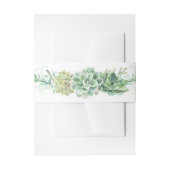 スタイリッシュ肉結婚質 招待状ベリーバンド (正面例)