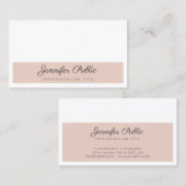 スタイリッシュ色モダンお洒落無エレガント色 名刺 (正面/裏面)