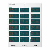 スタイリッシュ花 – オレンジ ラベル (フルシート)