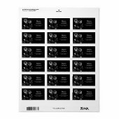 スタイリッシュ花 – 黒 ラベル (フルシート)