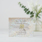 スタイリッシュ華エレガントやかなデイジーリハーサルディナー 招待状 (スタンド正面)