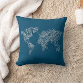 スタイリッシュ落書き クッション (ブランケット)