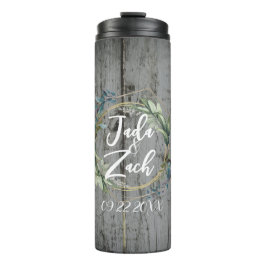 スタイリッシュ葉素朴リース結婚の熱性陰嚢 タンブラー