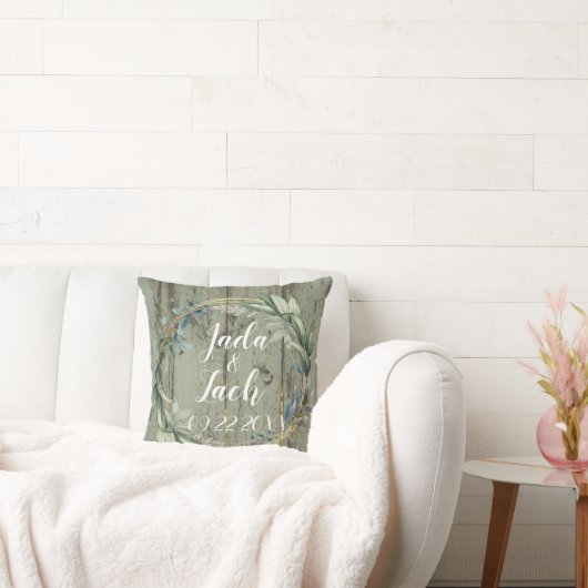 スタイリッシュ葉素朴リース結婚ズ クッション (ソファ)