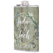 スタイリッシュ葉素朴リース結婚ズ フラスク (左)