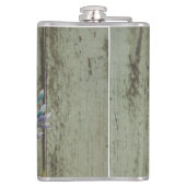 スタイリッシュ葉素朴リース結婚ズ フラスク (裏面)