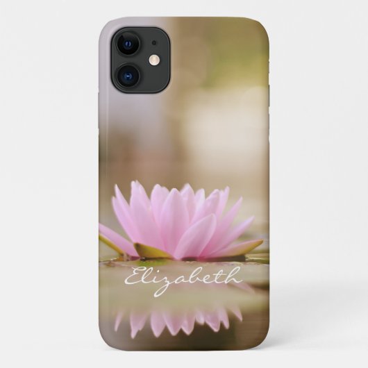 スタイリッシュ蓮の花風景、禅 Case-Mate iPhoneケース (裏面)