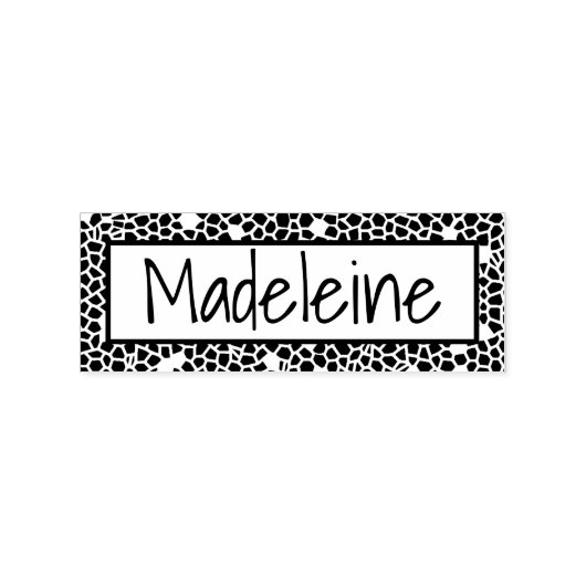 スタイリッシュ蛇の皮膚爬虫類型名前をカスタムする ラバースタンプ (インプリント)