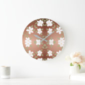 スタイリッシュ蜂蜜の入った時計 ラージ壁時計 (ホーム)