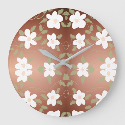 スタイリッシュ蜂蜜の入った時計 ラージ壁時計 (正面)