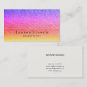 スタイリッシュ角柱コンテンポラリーデザイン 名刺 (正面/裏面)