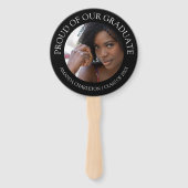 スタイリッシュ誇りを持った卒業生 |写真 ハンドファン (裏面)