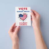 スタイリッシュ議長の投票：ハート チラシ (手)