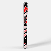 スタイリッシュ赤いハートバレンタインデーパーソナライズされた Case-Mate iPhoneケース (裏面 / 右)