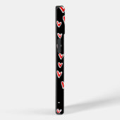 スタイリッシュ赤いハートバレンタインデーパーソナライズされた Case-Mate iPhoneケース (裏面 / 右)