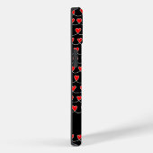 スタイリッシュ赤いハートパターパーソナライズされたン Case-Mate iPhoneケース (裏面 / 右)