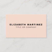 スタイリッシュ赤面ピンクモダントレンディー表裏 名刺 (正面)