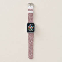 スタイリッシュ赤面ピンクローズお洒落Apple Watch Band