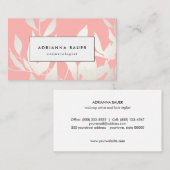 スタイリッシュ赤面ピ離れックスの美しいスパ 名刺 (正面/裏面)