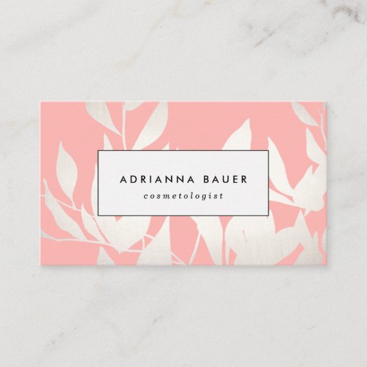 スタイリッシュ赤面ピ離れックスの美しいスパ 名刺 (正面)