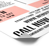 スタイリッシュ足跡、ポディトリクリニック ポスター (角)