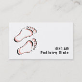 スタイリッシュ足跡、ポディトリクリニック 名刺 (正面)